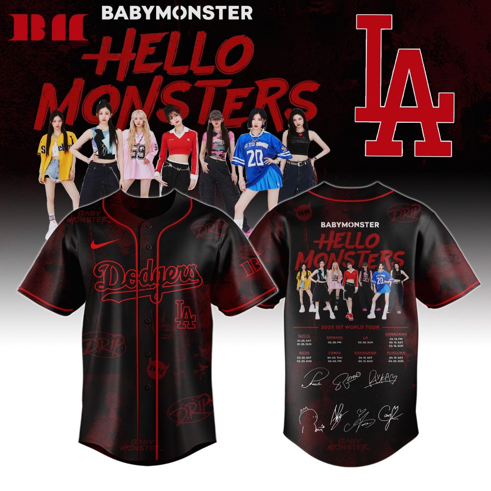 LA Dodgers x BABYMONSTER Limited Edition Jersey 2025.