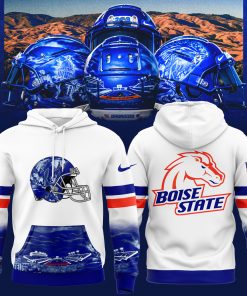 Boise State Broncos Art Edition – Limited Edition White Hoodie