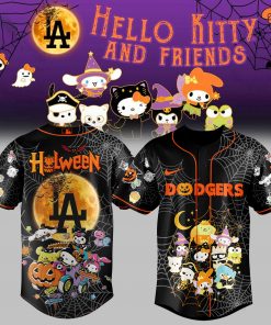LA Dodgers _ Hello Kitty and Friend Halloween Jersey