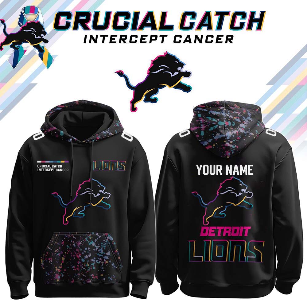 Detroit Lions x Crucial Catch 2025 Limited Edition Hoodie Custom-3D Unisex Hoodie Detroit Lions x Crucial Catch 2025 Limited Edition Hoodie Custom-3D Unisex Hoodie