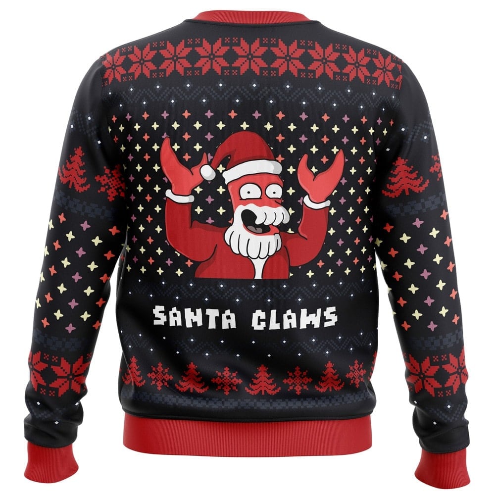 Futurama Santa Zoidberg Ugly Christmas Sweater Futurama Santa Zoidberg Ugly Christmas Sweater