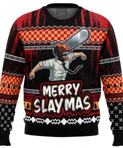 Chainsaw Man Denji Merry Slaymas Ugly Christmas Sweater