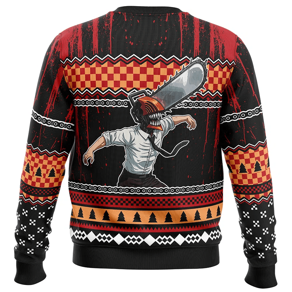 Chainsaw Man Denji Merry Slaymas Ugly Christmas Sweater Chainsaw Man Denji Merry Slaymas Ugly Christmas Sweater