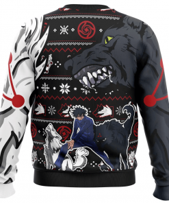 Megumi Divine Dogs Jujutsu Kaisen Ugly Christmas Sweater