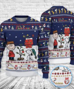 Snoopy Charlie Brown Christmas Knitted Sweater