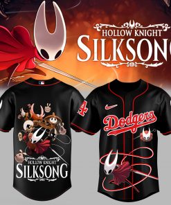 LA Dodgers _ Hollow Knight: Silksong Black Jersey