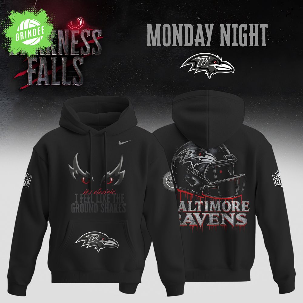Baltimore Ravens “Darkness Falls” 2025 Monday Night Special Edition Hoodie Baltimore Ravens “Darkness Falls” 2025 Monday Night Special Edition Hoodie