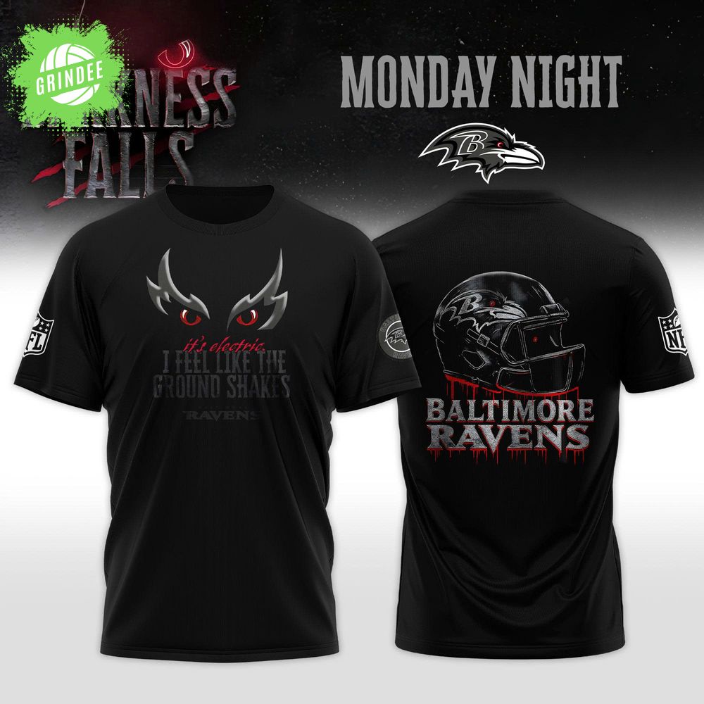 Baltimore Ravens “Darkness Falls” 2025 NFL Special Editions T-Shirt Baltimore Ravens “Darkness Falls” 2025 NFL Special Editions T-Shirt