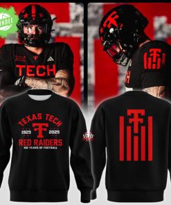 Black Texas Tech Red Raiders 100th Anniversary Fleece Sweat