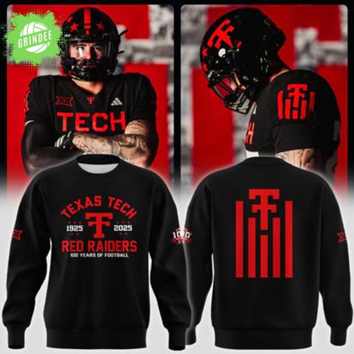 Black Texas Tech Red Raiders 100th Anniversary Fleece Sweat