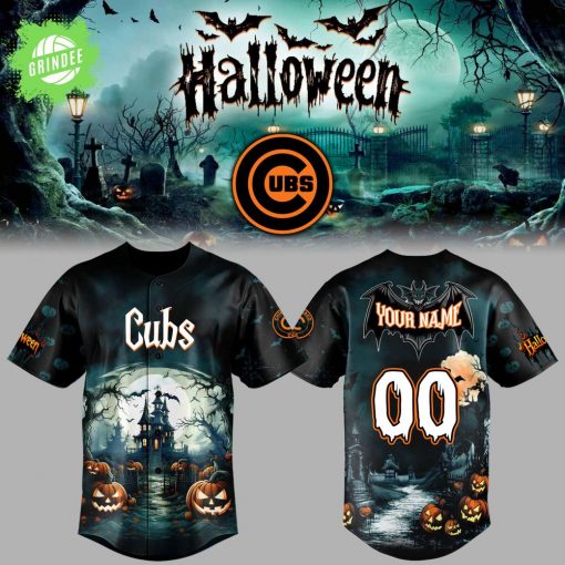 Chicago Cubs x Halloween Limited Edition-3D Baseball Jersey