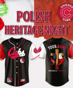 Chicago Cubs x Polish By Blood American Heritage Night 2025-3D Baseball Jersey