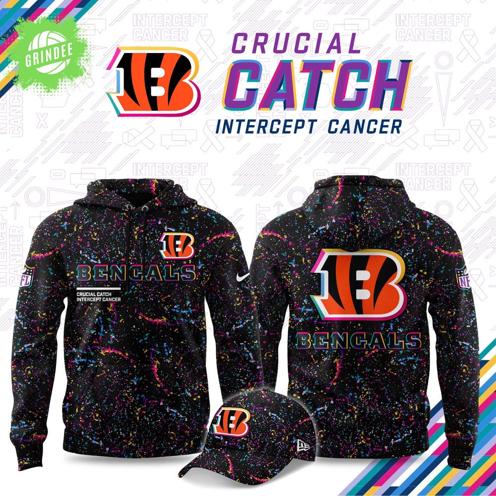 Cincinnati Bengals Crucial Catch 2025 Limited Hoodie Cincinnati Bengals Crucial Catch 2025 Limited Hoodie
