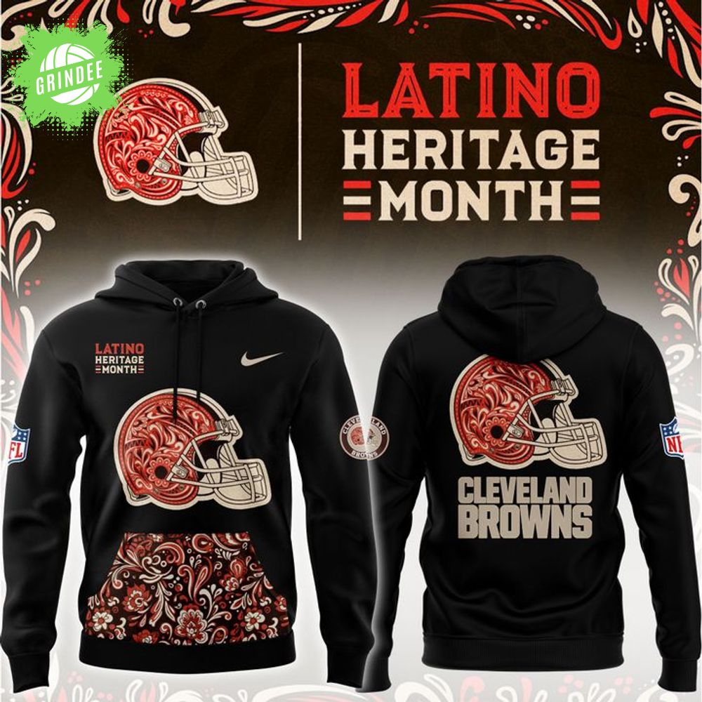 Cleveland Browns 2025 Latino Heritage Month Hoodie Cleveland Browns 2025 Latino Heritage Month Hoodie