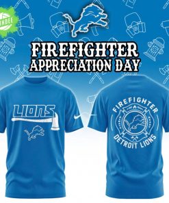 Detroit Lions Firefighter Appreciation Day Tshirt