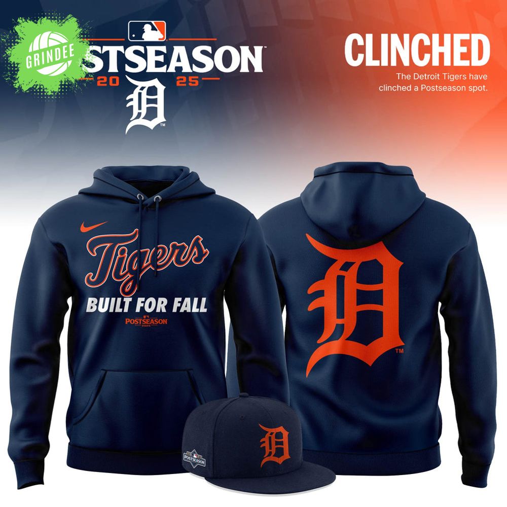 Detroit Tigers 2025 MLB Postseason Limited Hoodie Detroit Tigers 2025 MLB Postseason Limited Hoodie