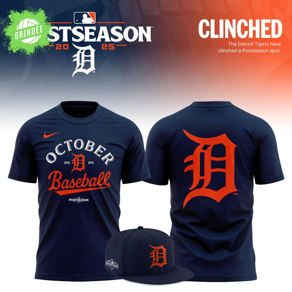 Detroit Tigers 2025 MLB Postseason Limited T-shirt Detroit Tigers 2025 MLB Postseason Limited T-shirt