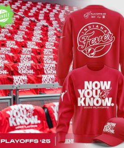 Fever Now You Know 2025 Playoffs Sweatshirt (Red)