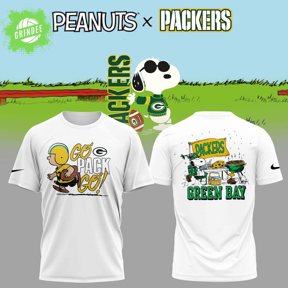 Green Bay Packers X Snoopy 2025 New Season Collection Tshirt Green Bay Packers X Snoopy 2025 New Season Collection Tshirt