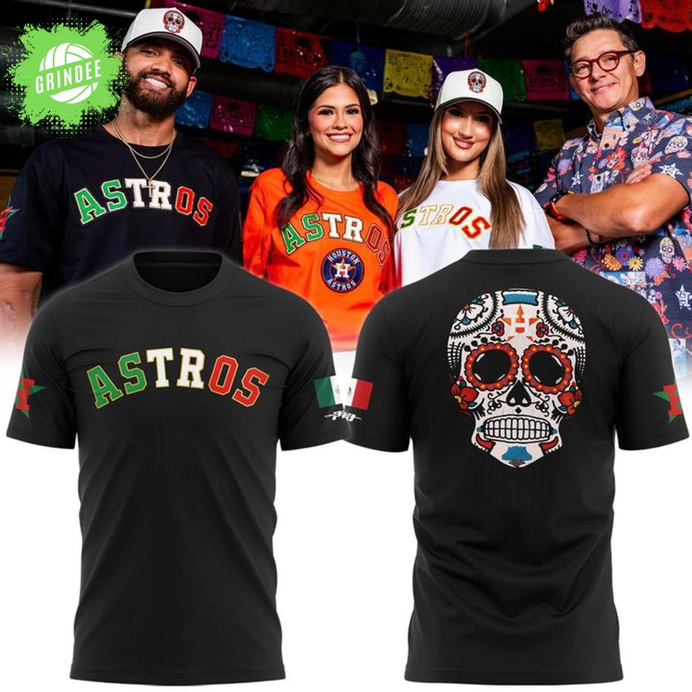 Houston Astros Hispanic Heritage Weekend T-Shirt 2025 (Black) Houston Astros Hispanic Heritage Weekend T-Shirt 2025 (Black)