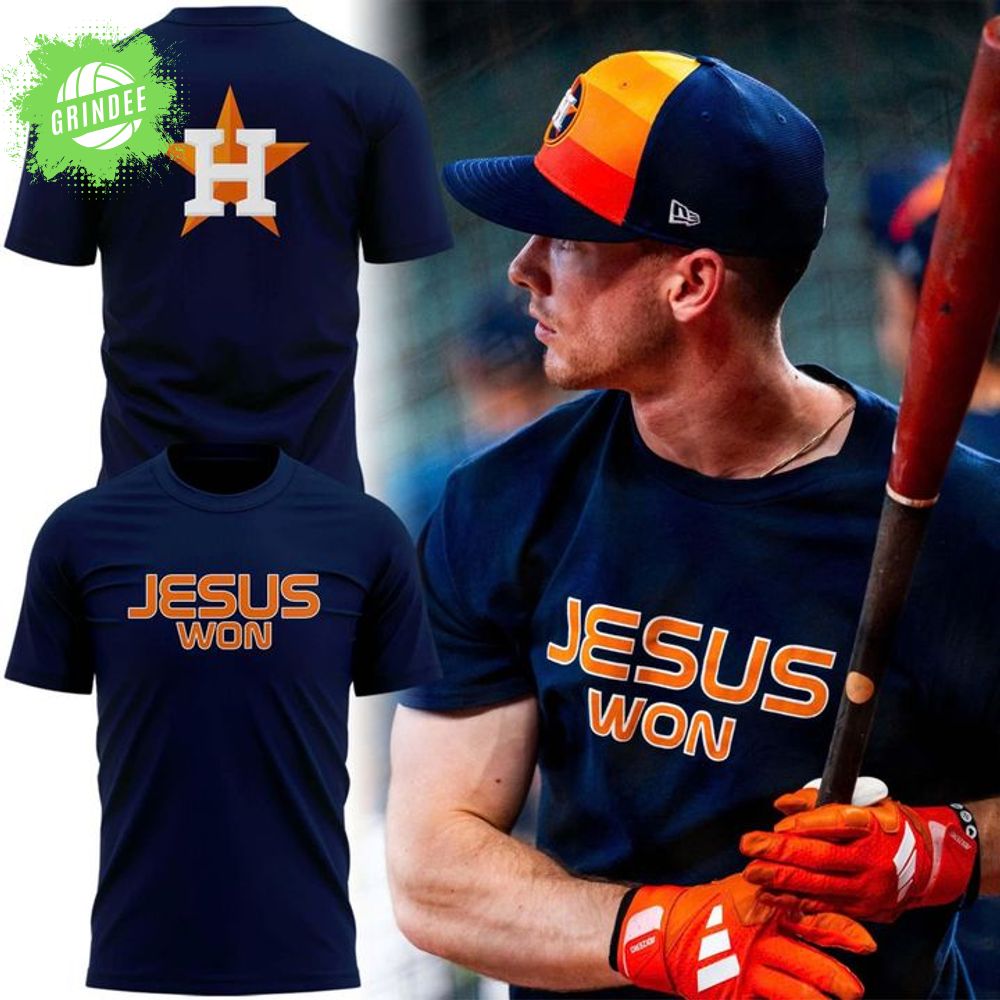 Houston Astros "Jesus Won" T-shirt - Limited Edition Houston Astros "Jesus Won" T-shirt - Limited Edition