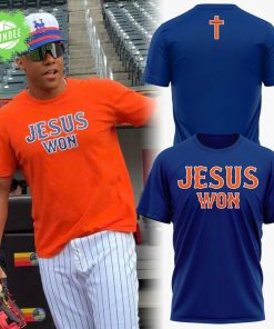 Juan Soto “Jesus Won” T-shirt – Navy