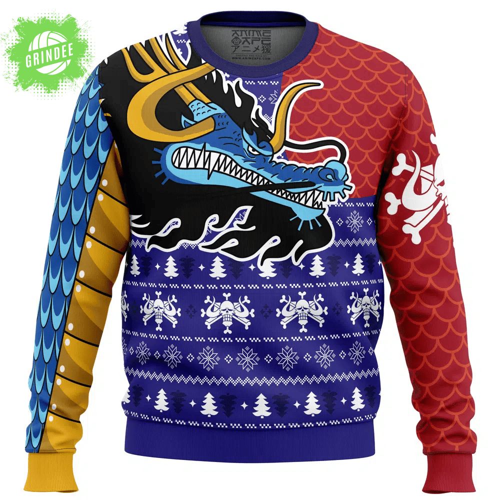 Kaido Dragon One Piece Ugly Christmas Sweater Kaido Dragon One Piece Ugly Christmas Sweater