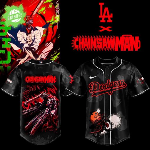 LA Dodgers _ Chainsaw Man – The Movie: Reze Arc Limited Jersey