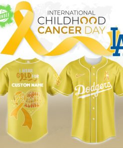 LA Dodgers Childhood Cancer Awareness Night Jersey