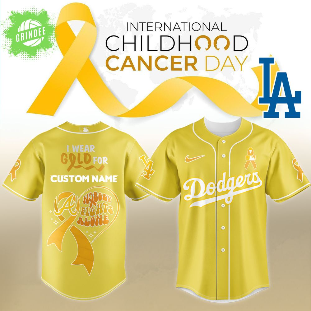 LA Dodgers Childhood Cancer Awareness Night Jersey LA Dodgers Childhood Cancer Awareness Night Jersey
