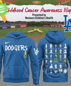 LA Dodgers Childhood Cancer Awareness Night Limited Blue Hoodie
