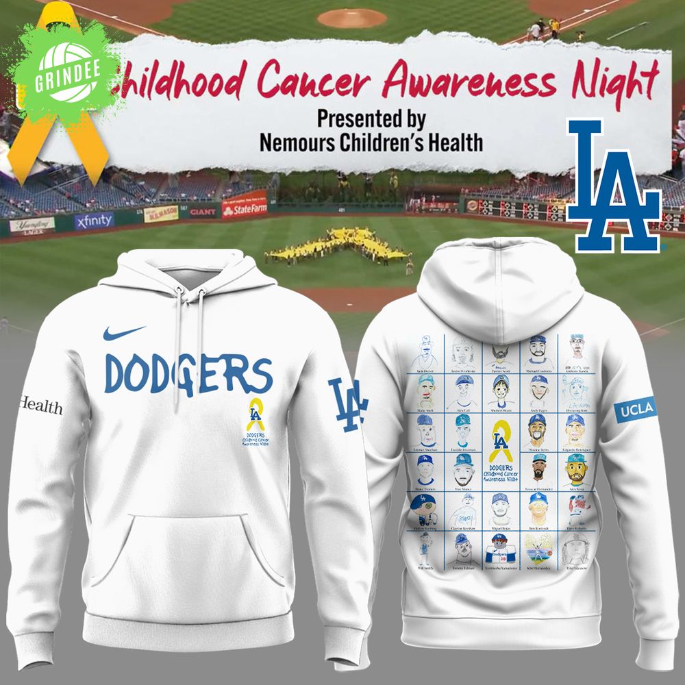 LA Dodgers Childhood Cancer Awareness Night Limited Hoodie LA Dodgers Childhood Cancer Awareness Night Limited Hoodie