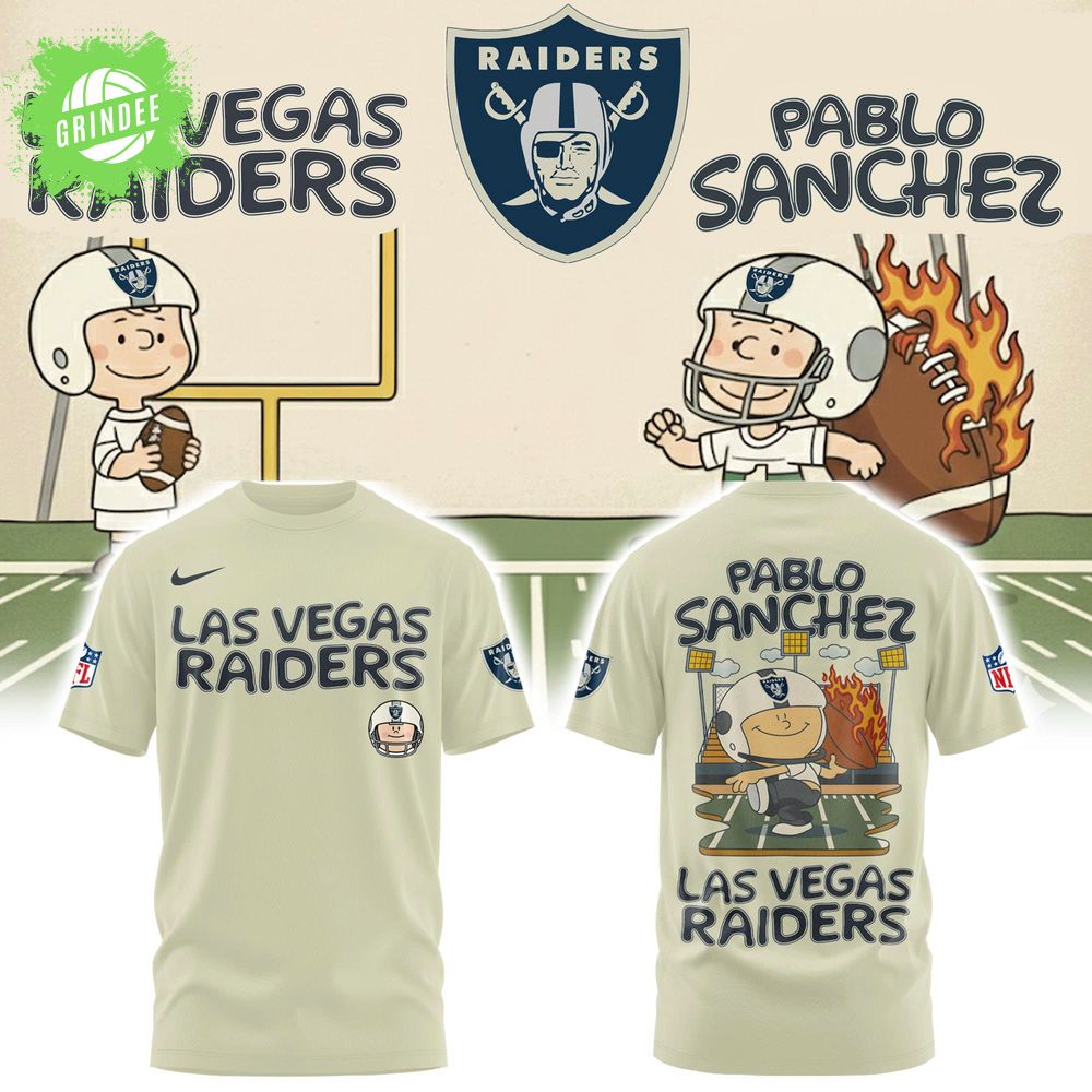 Las Vegas Raiders x Pablo Sanchez 3D Tshirt Las Vegas Raiders x Pablo Sanchez 3D Tshirt