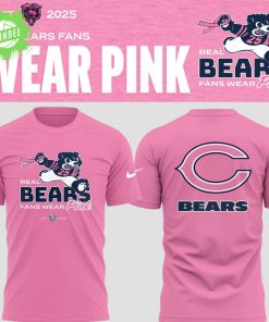 Limited Edition Bears Football Fight Cancer Pink TShirt