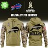 Limited Edition Bills Football Salute To Service Custom Hoodie