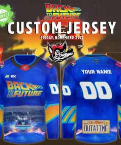 Limited Edition Huntsville Havoc Back to the Future jersey 2025