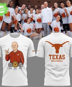 Limited Edition Texas Volleyball Coach Jerrittelliott White Tshirt 2025