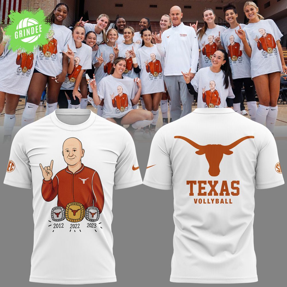 Limited Edition Texas Volleyball Coach Jerrittelliott White Tshirt 2025 Limited Edition Texas Volleyball Coach Jerrittelliott White Tshirt 2025