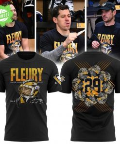 Limited edition Pittsburgh Penguins Black Marc-Andre Fleury Black T-shirt