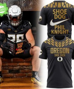 Men’s Nike Black & Gold Oregon Duck “Shoe Dog Phil Knight” T-shirt