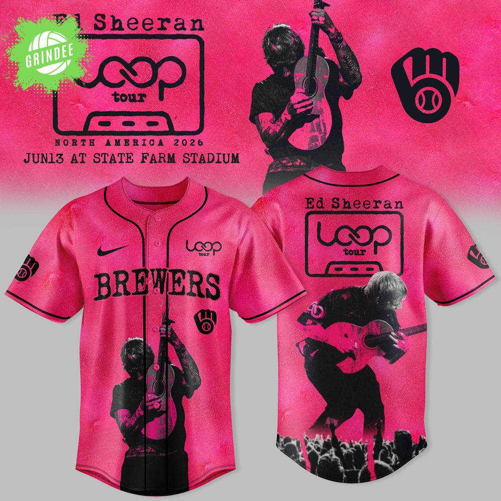 Milwaukee Brewers x Ed Sheeran — LOOP Tour 2026 Jersey North America Collection Milwaukee Brewers x Ed Sheeran — LOOP Tour 2026 Jersey North America Collection