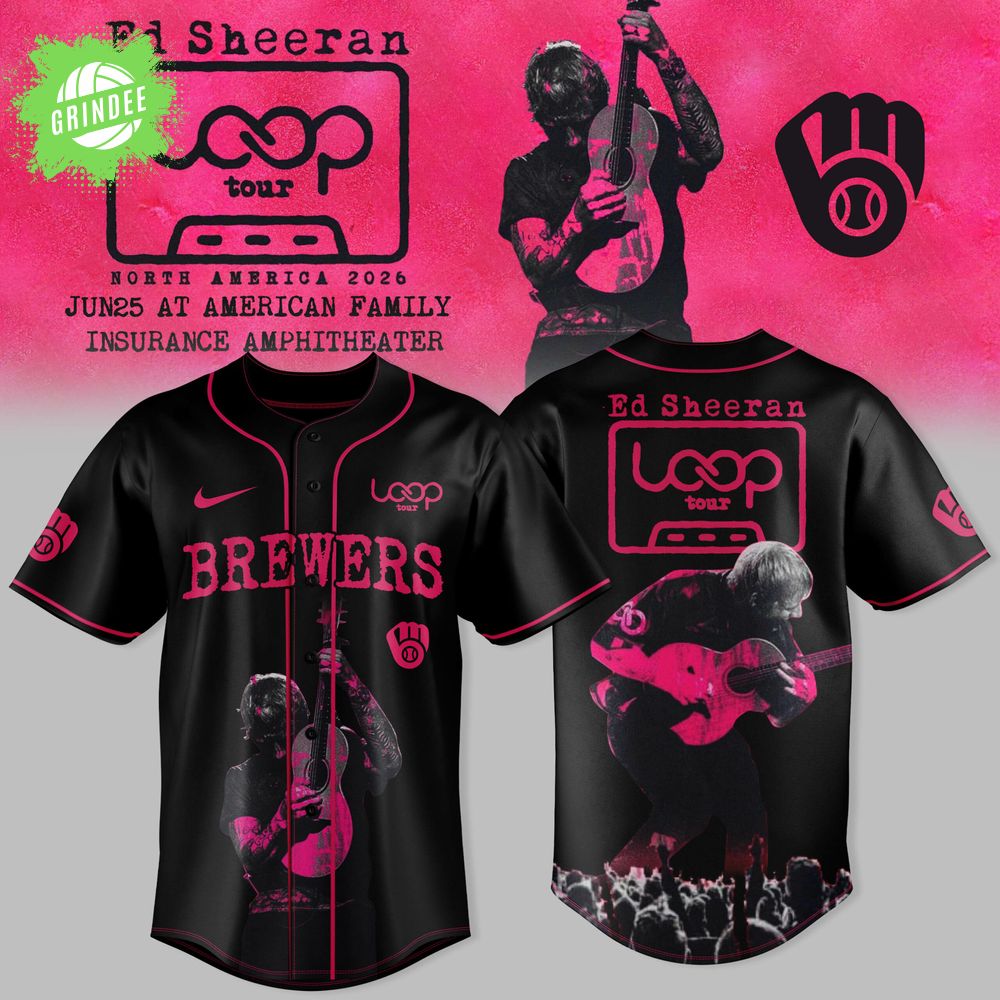 Milwaukee Brewers x Ed Sheeran — LOOP Tour 2026 Jersey North America Collection Jersey Milwaukee Brewers x Ed Sheeran — LOOP Tour 2026 Jersey North America Collection Jersey