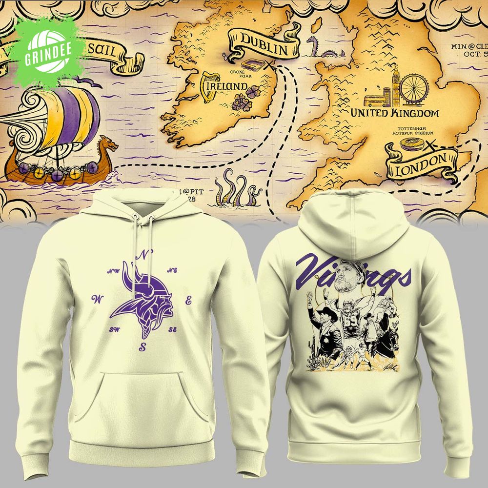 Minnesota Vikings Set Sall Collections White Hoodie Minnesota Vikings Set Sall Collections White Hoodie