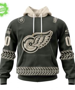 NHL Detroit Red Wings Personalized 2025/26 Military Appreciation Design