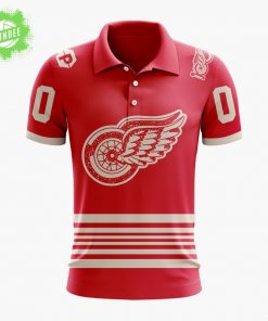 NHL Detroit Red Wings Personalized Centennial Polo Design