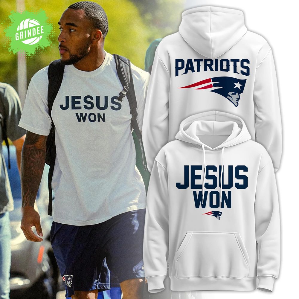 New England Patriots “Jesus Won” Hoodie New England Patriots “Jesus Won” Hoodie