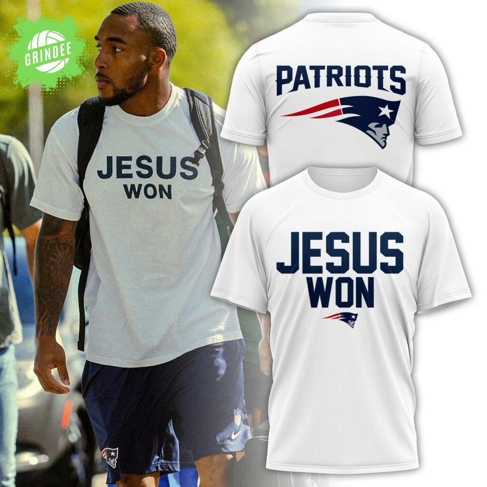 New England Patriots “Jesus Won” Tshirt New England Patriots “Jesus Won” Tshirt