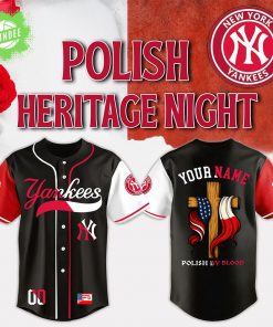 New York Yankees x Polish By Blood American Heritage Night 2025-3D Baseball Jersey