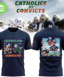 Notre Dame Football 2025 Catholics vs Convicts Game T-shirt