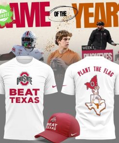 Ohio State Buckeyes Beat Texas Longhorns Plant The Flag White Shirt